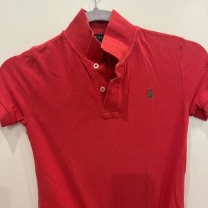 Great condition boys Ralph Lauren Polo salmon color sz 7